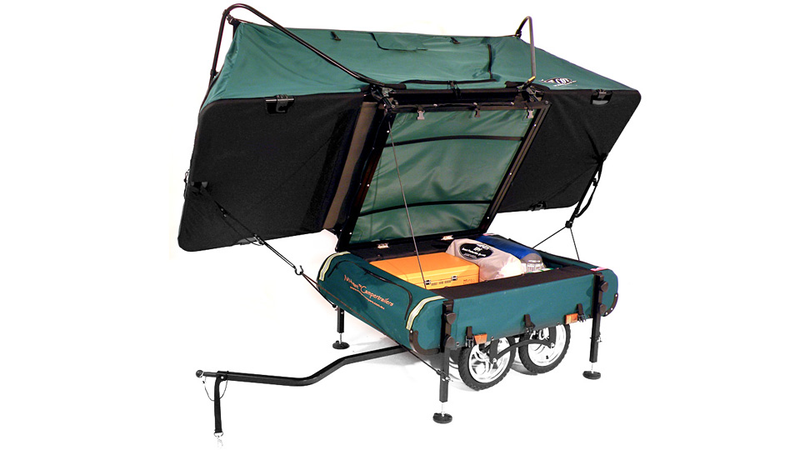 Illustration for article titled You Can Pull the World's Smallest Pop-Up Camper With Your Bike
